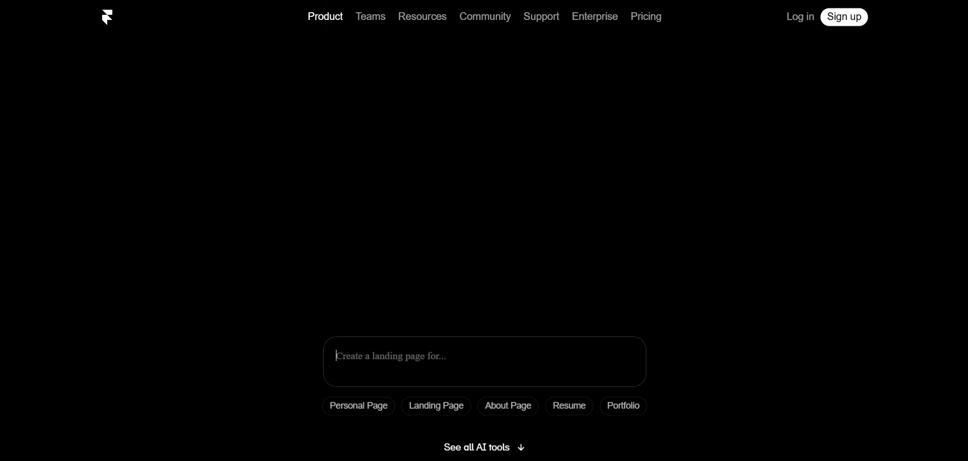 Главная страница Framer AI